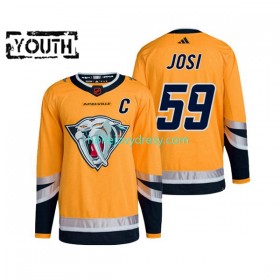Dětské Hokejový Dres Nashville Predators Roman Josi 59 Adidas 2022-2023 Reverse Retro Žlutá Authentic
